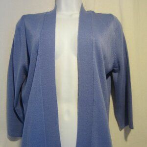 NOELLE blue cardigan sweater top - Women L  XL